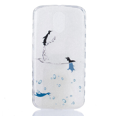 

Small dolphins Pattern Soft Thin TPU Rubber Silicone Gel Case Cover for Moto G4G4 Plus