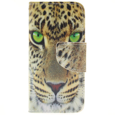 

Yellow tiger Design PU Leather Flip Cover Wallet Card Holder Case for IPHONE 5C