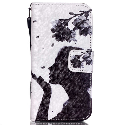 

Girl Design PU Leather Flip Cover Wallet Card Holder Case for IPHONE 5