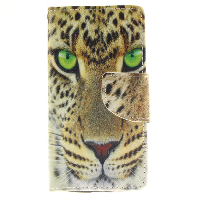 

Yellow tiger Design PU Leather Flip Cover Wallet Card Holder Case for LG Leon