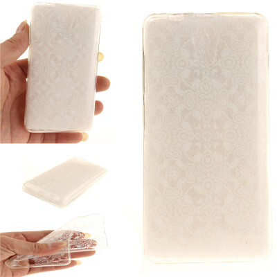 

Half white flowers Pattern Soft Thin TPU Rubber Silicone Gel Case Cover for Lenovo A319