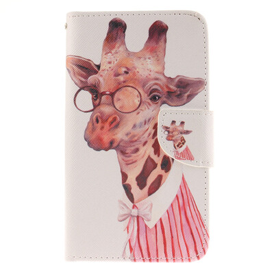 

Giraffe Design PU Leather Flip Cover Wallet Card Holder Case for ASUS ZenFone5