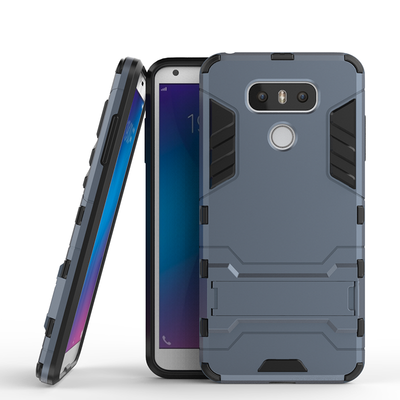 

Темно-синий Slim Robot Armor Kickstand Ударопрочный жесткий корпус из прочной резины для LG G6