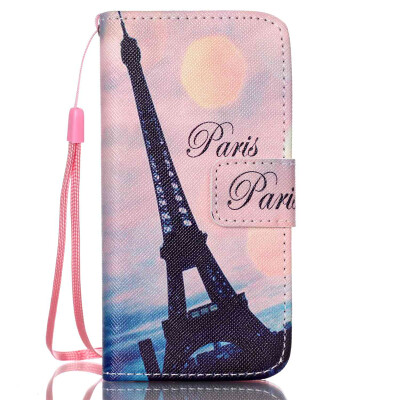 

Eiffel Tower Design PU Leather Flip Cover Wallet Card Holder Case for SAMSUNG S4MINI