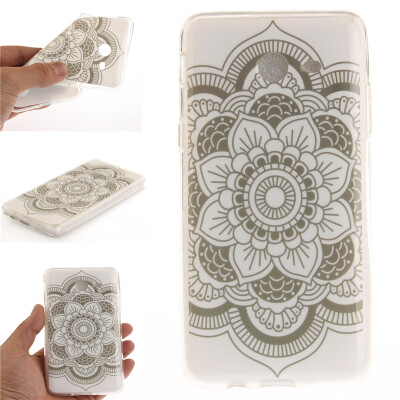 

White flowers Pattern Soft Thin TPU Rubber Silicone Gel Case Cover for SAMSUNG GALAXY J5 2017/J530