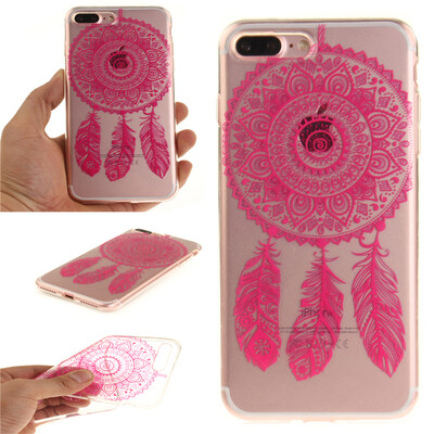 

Rose wind chimes Pattern Soft Thin TPU Rubber Silicone Gel Case Cover for IPHONE 7 Plus