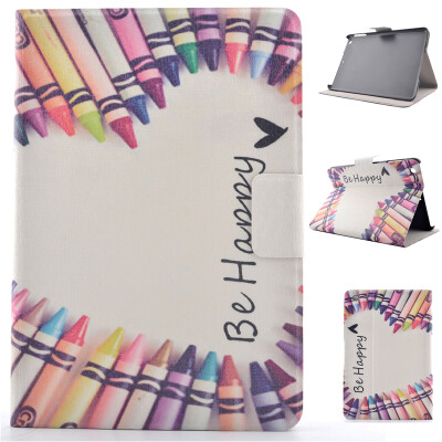 

Colorful Crayon Style Classic Flip Cover with Stand Function and Credit Card Slot for iPad Mini 1/2/3