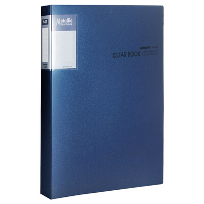 

Jindeli HL840 A4 Metallic Information Booklet Book Page 40 Blue