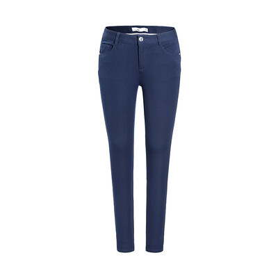 

Semir Semir girls summer Korean version of the thin solid color Slim Leggings 13216270004 dark blue 28