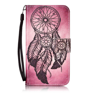 

Maroon Wind Chimes Design PU Leather Flip Cover Wallet Card Holder Case for Samsung Galaxy Grand Prime/G530/G5306W