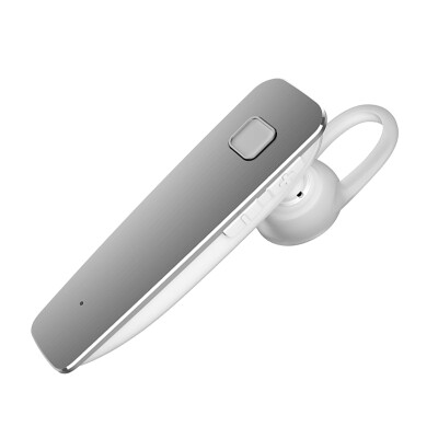 

BYZ YB008 metal brushed business wireless Bluetooth headset universal ear hanging silver