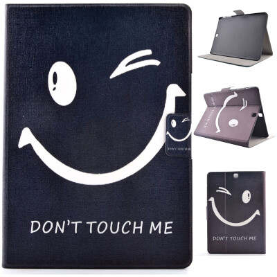 

Smile Style Classic Flip Cover with Stand Function and Credit Card Slot for Samsung Galaxy Tab S2 T715C