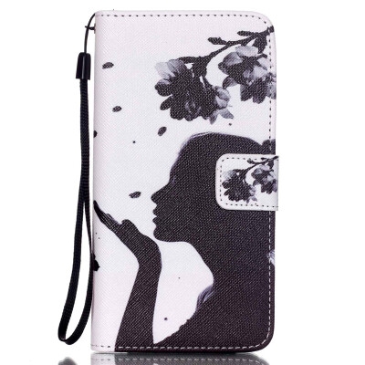 

Girl Design PU Leather Flip Cover Wallet Card Holder Case for SAMSUNG G5308