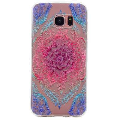 

Magic flower Pattern Soft Thin TPU Rubber Silicone Gel Case Cover for Samsung GALAXY S7 Edge