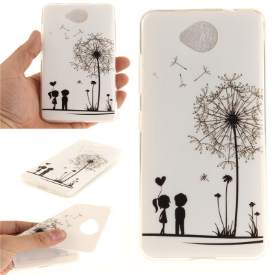 

Lovers&dandelion Pattern Soft Thin TPU Rubber Silicone Gel Case Cover for Nokia Lumia650