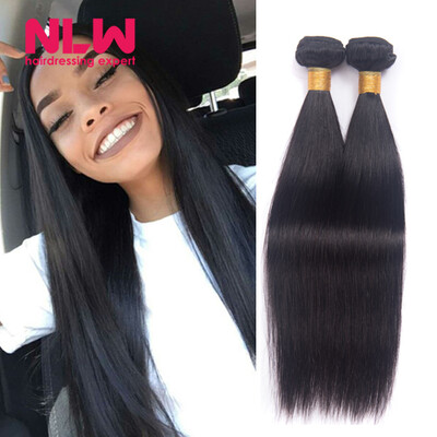 

Bouncy Top Quality N.L.W. Products Brazilian Virgin Hair Straight 3 Bundles 8A Unprocessed Free Shipping Full and Thick