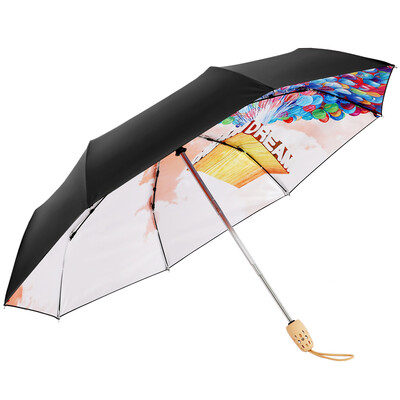 

Paradise umbrella UPF50 self-closing self-contained black rubber transfer tripod sun umbrella sunny umbrella 31815E orange