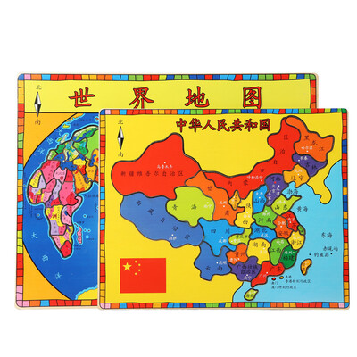 

Topbright Puzzle Toy World Map Карта Китая Набор деревянных игрушек для головоломки детей