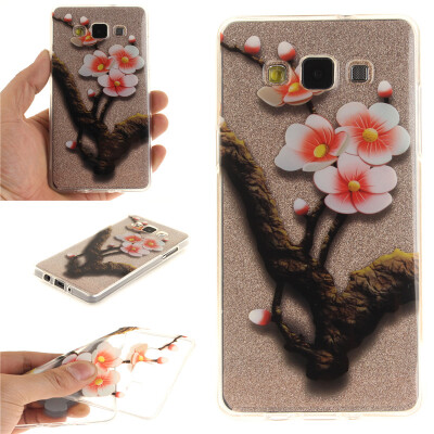 

Four plum blossoms Pattern Soft Thin TPU Rubber Silicone Gel Case Cover for SAMSUNG GALAXY A3