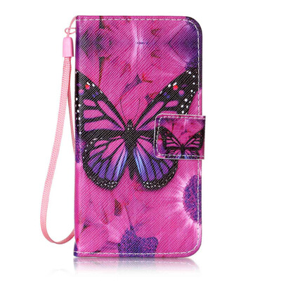

Black Butterfly Design PU Leather Flip Cover Wallet Card Holder Case for Samsung Galaxy S4I9500