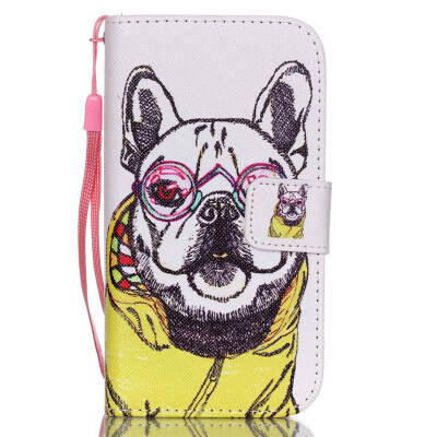 

Cute Dog Design PU Leather Flip Cover Wallet Card Holder Case for SAMSUNG G360