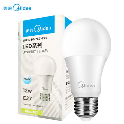 

Midea Светодиодная лампа 12w E27 большой винт 5700K белого источника света