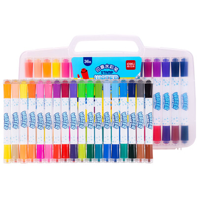 

Deli) 70653 large capacity seal washable color pen 18 color