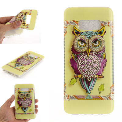 

Сова Pattern Мягкий тонкий ТПУ Резиновая крышка силиконовый гель чехол для SAMSUNG GALAXY S8