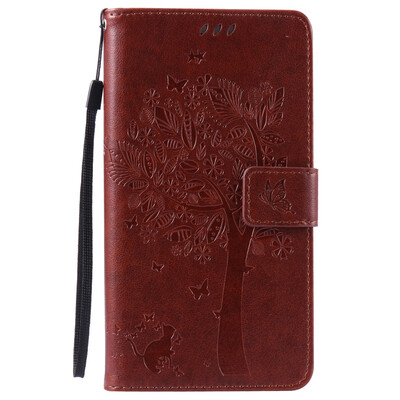 

Brown Tree Design PU Leather Flip Cover Wallet Card Holder Case for HUAWEI Honor 5X