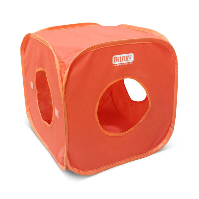 

Tiantian cat orange spring&summer non-woven foldable cat tent cat litter can pick up dragon plus Philippine doll blue cat kitten cat toy cat supplies