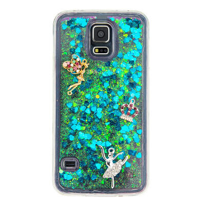 

Dynamic Quicksand Glitter Liquid Soft TPU Case Cover For SAMSUNG S5