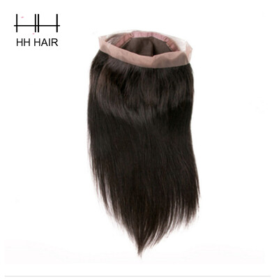 

7A Peruvian Straight Hair 360 Lace Frontal Closure 1pc Straight Virgin Hair 360 Frontal