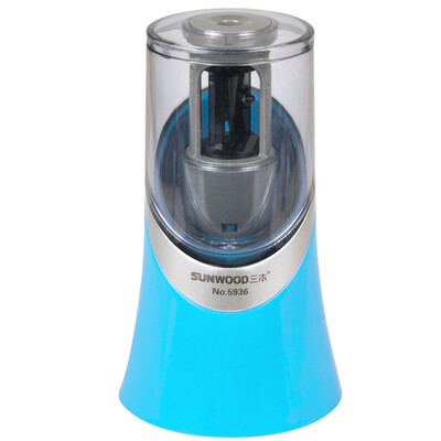

Miki SUNWOOD 5936 electric pencil sharpener student office pencil sharpener pencil sharpener battery drive blue