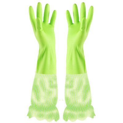 

Jingdong supermarket Yunlei rubber gloves dishwashing household cleaning clean acid&alkali in the warm 15071