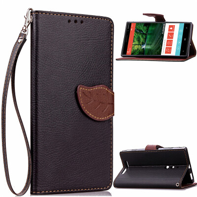 

Black Design PU Leather Flip Cover Wallet Card Holder Case for Nokia Lumia 830