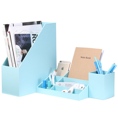

Виктория Паркер (V-PACK) офисные принадлежности рабочего хранения Box Set творческие держатель способа файл / папку / ручка держатель для хранения коробки три комплекта Подарочный набор TC-1 голубой воды