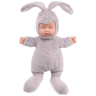 

BIEBER Moe Bunny sleeping doll comforting doll plush doll toy simulation baby comfort toy gray