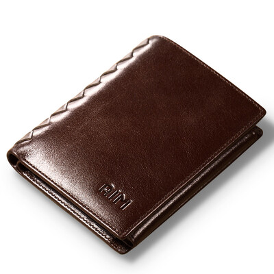 

AIM Men's Wallets Fashion Taste Multi-Function Oil Wax First Puffed Wallets Men's Card Pack Driving Card Set Wallet A293 Brown