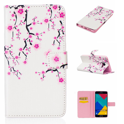

Plum blossom Design PU Leather Flip Cover Wallet Card Holder Case for SAMSUNG GALAXY A5 2016A510