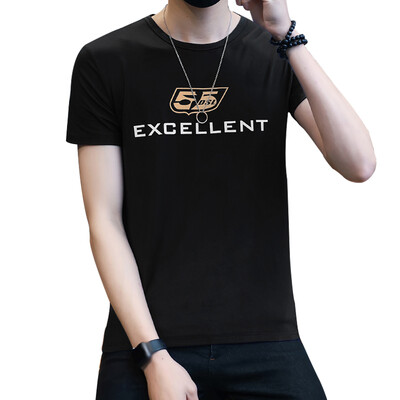 

Город плюс CITYPLUS мужчина с короткими рукавами футболки шею письма напечатаны моды случайные CMTD170309 белый XXL