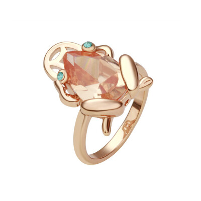 

Yoursfs® Fashion Rings for Women 2017 Gold Frog Ring Pendant 18 K Gold Plated Cute Toad Created Topaz Jewelry Cocktail Ring Gifts