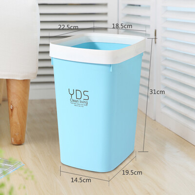 

Ai heart still kitchen trash cans household toilet toilet living room paper baskets European non-covered trash cans sky blue 2 only installed