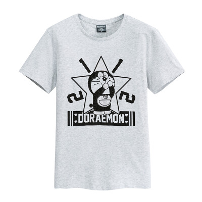 

Semir Semir summer student cartoon print cotton T-shirt blouse bottoming shirt 12216000132 light gray