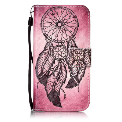 

Maroon Wind Chimes Design PU Leather Flip Cover Wallet Card Holder Case for Samsung Galaxy S6/G9200