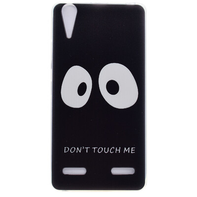 

Do not touch me Pattern Soft Thin TPU Rubber Silicone Gel Case Cover for Lenovo Lemon K30