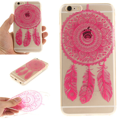 

Rose wind chimes Pattern Soft Thin TPU Rubber Silicone Gel Case Cover for IPHONE 6 Plus