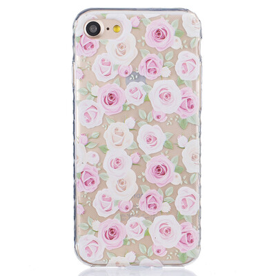 

More roses Pattern Soft Thin TPU Rubber Silicone Gel Case Cover for IPHONE 7