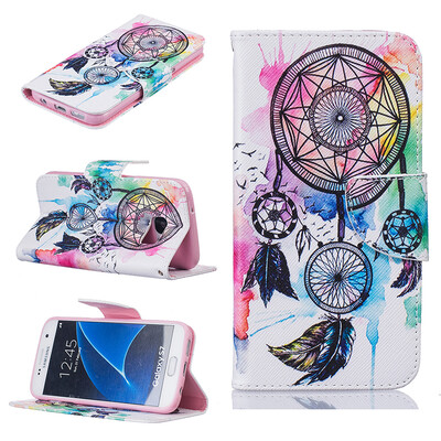 

Дизайн Dreamcatcher Дизайн Кожа PU флип крышку Кошелек Карты Держатель чехол для SAMSUNG GALAXY S7