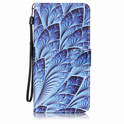 

Blue Dazzle Design PU Leather Flip Cover Wallet Card Holder Case for Lenovo A7000