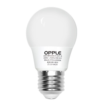 

【Jingdong Supermarket】 Op lighting (OPPLE) LED bulb 5W E27 large screw mouth light source energy saving lamp 6000K white light